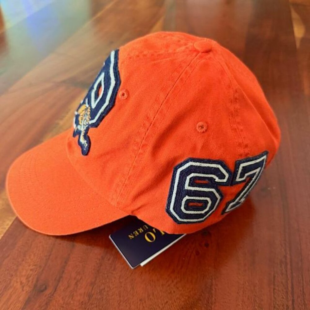 SOLD! Polo Ralph Lauren Tiger P Patch 1967 Football Champs Cap Hat 1 of 1 NWT - Picture 3 of 7